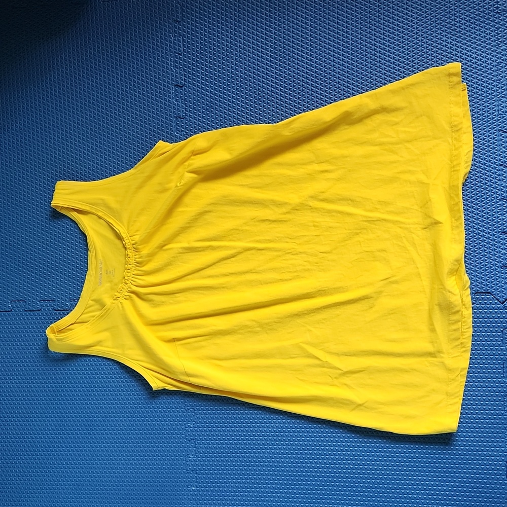 Woman Within Sleeveless Tunic size M 14/16 Yellow